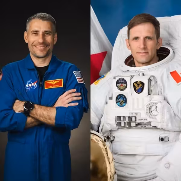 Космонавты Crew-13 в экипировке подготовка ракета старт