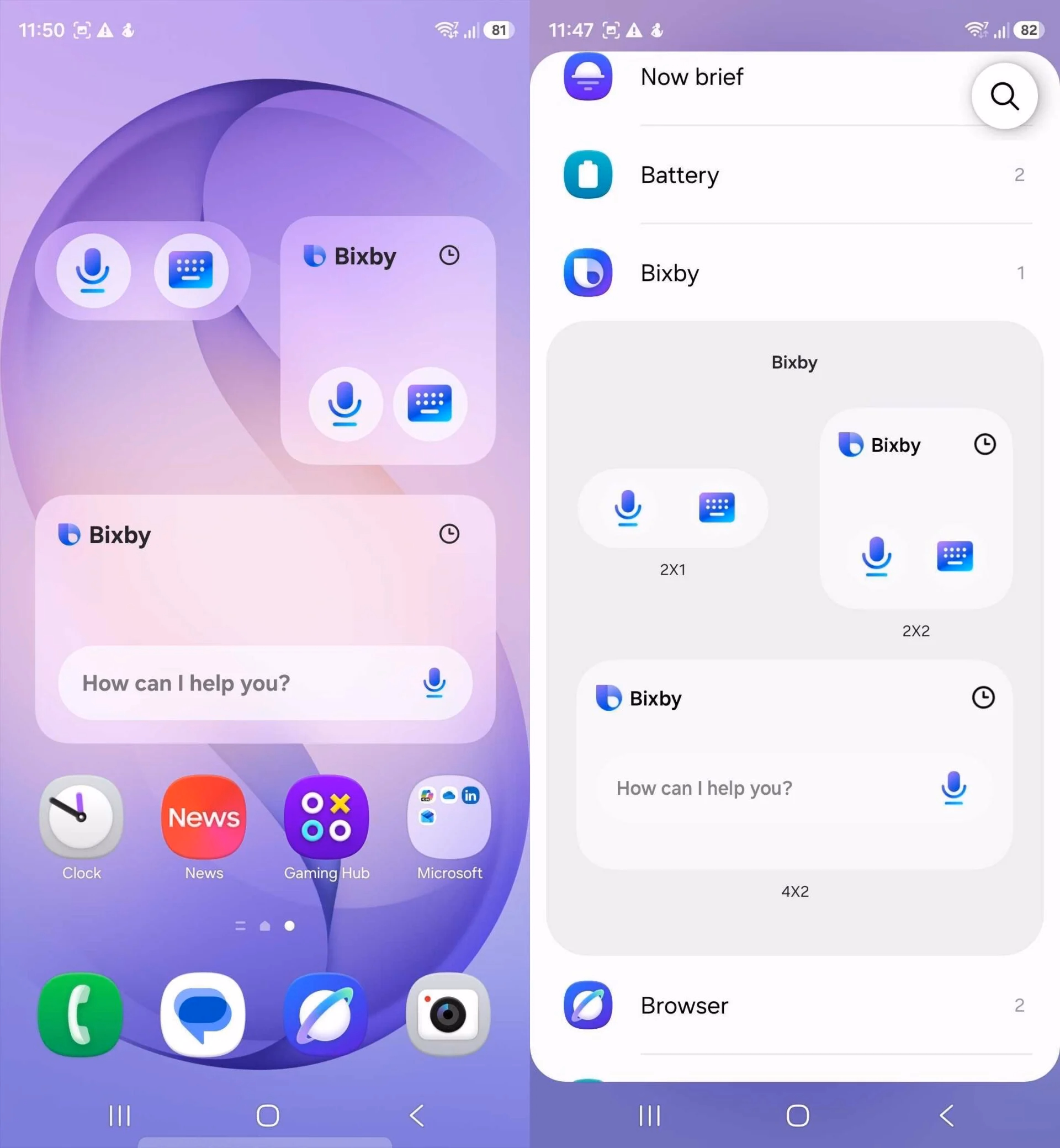One UI 9 получит Tap to Share и виджеты Bixby
