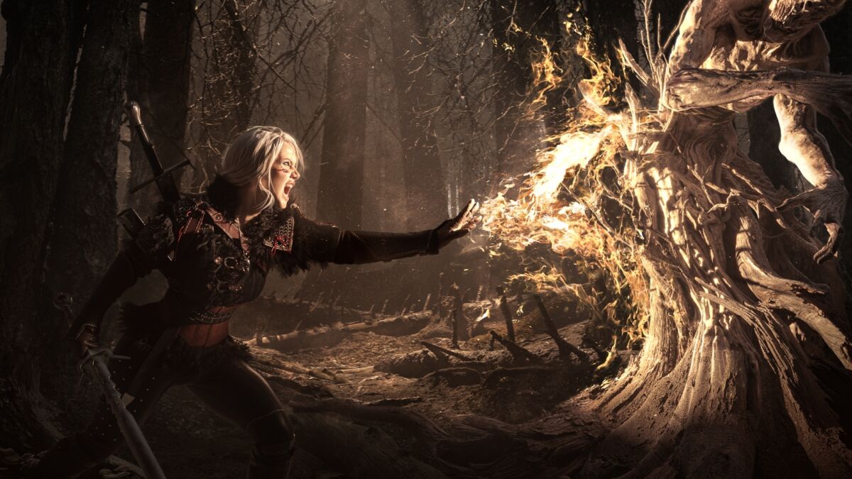 Цири из Ведьмака 4 косплей Лада Люмос