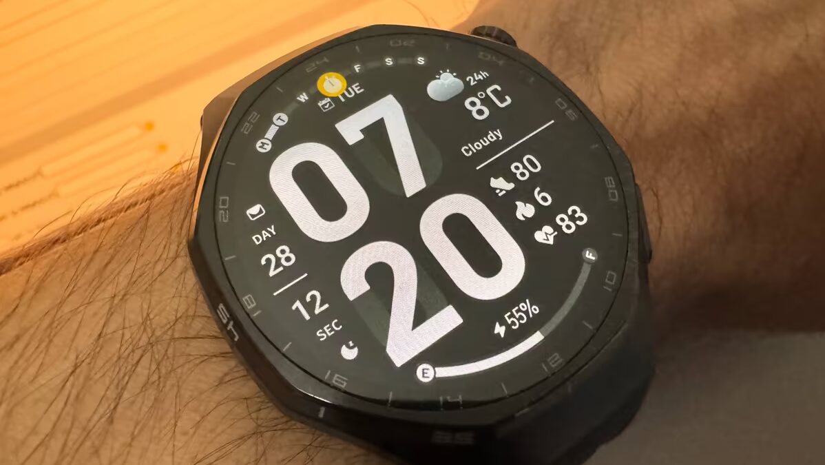 Усмартчасы Honor Watch 6 Plus часы на руке дисплей крупные цифры