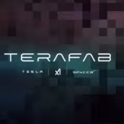 Логотип ТераФаб с названиями Tesla и SpaceX