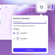 Интерфейс Opera с выбором ChatGPT и Claude AI