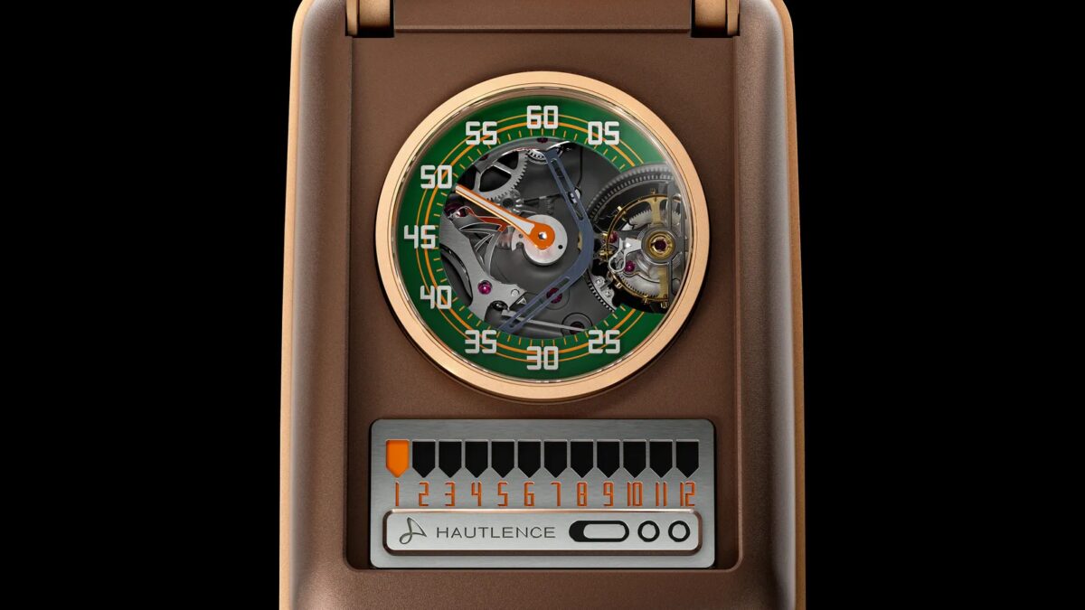 Часы Hautlence Star Trek Communicator в коричневом корпусе с механизмом дизайн