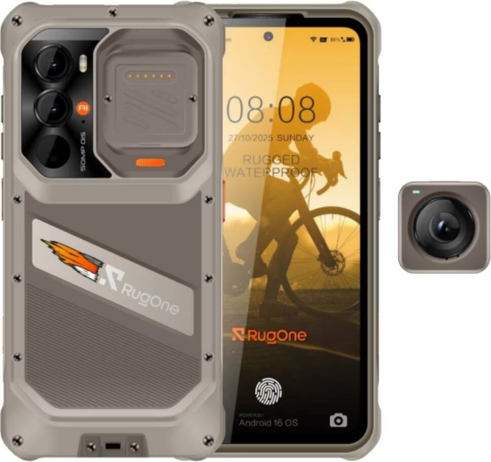 Защищённый смартфон RugOne Xsnap 7 Pro с экшн-камерой металлический корпус