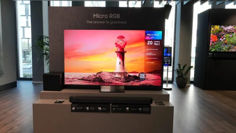 Samsung вывезет Micro RGB-телевизоры R95H в Европу в мае
