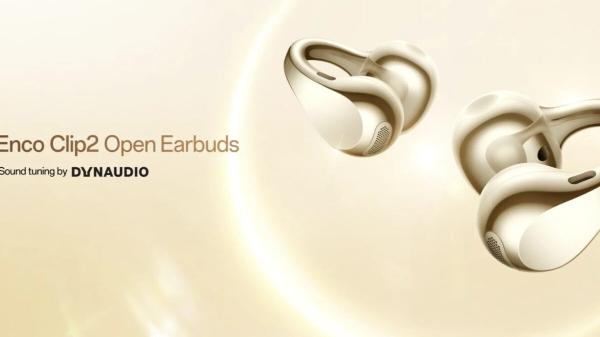 Наушники OPPO Enco Clip2 белого цвета с амбушюрами