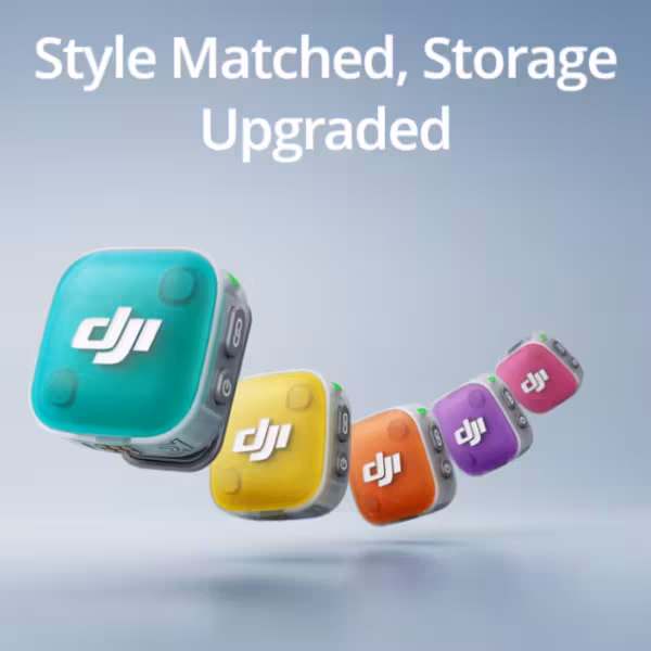 Цветные кубики DJI Mic Mini 2 разные по размеру