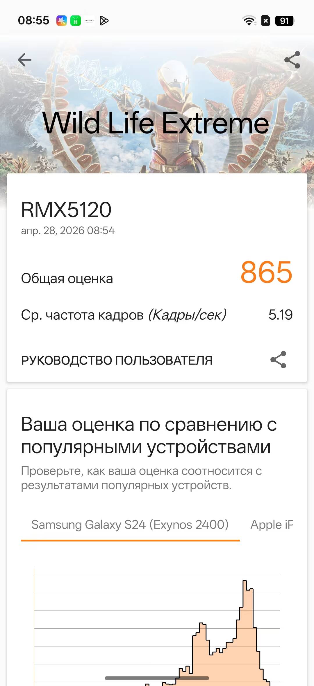 Обзор realme 16 Pro 5G: 7000 мАч, японский дизайн и камера 200 мегапикселей 20 Оценка смартфона realme 16 Pro 5G и график тестов