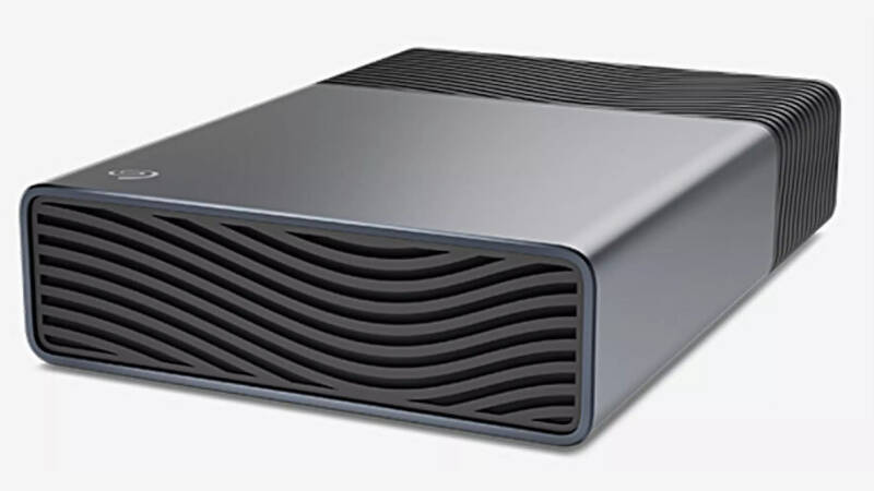 Внешний жёсткий диск Seagate с чёрным градуированным дизайном