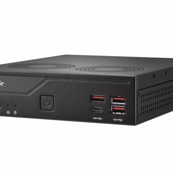 Мини-ПК Shuttle XPC Slim DB860 передний вид,