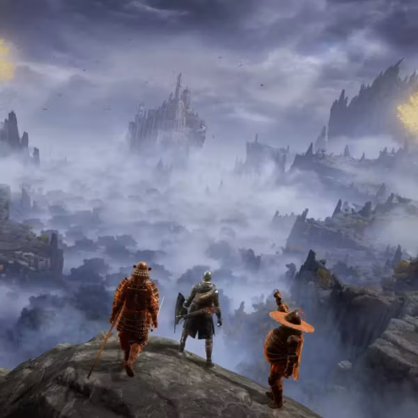 Три персонажа в фантастическом мире Elden Ring кино