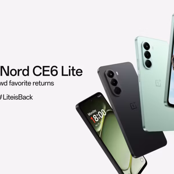 Рекламный баннер OnePlus Nord CE6 Lite смартфон и скейтборд
