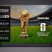 Телевизор Toshiba Z670SP с изображением футбольного кубка