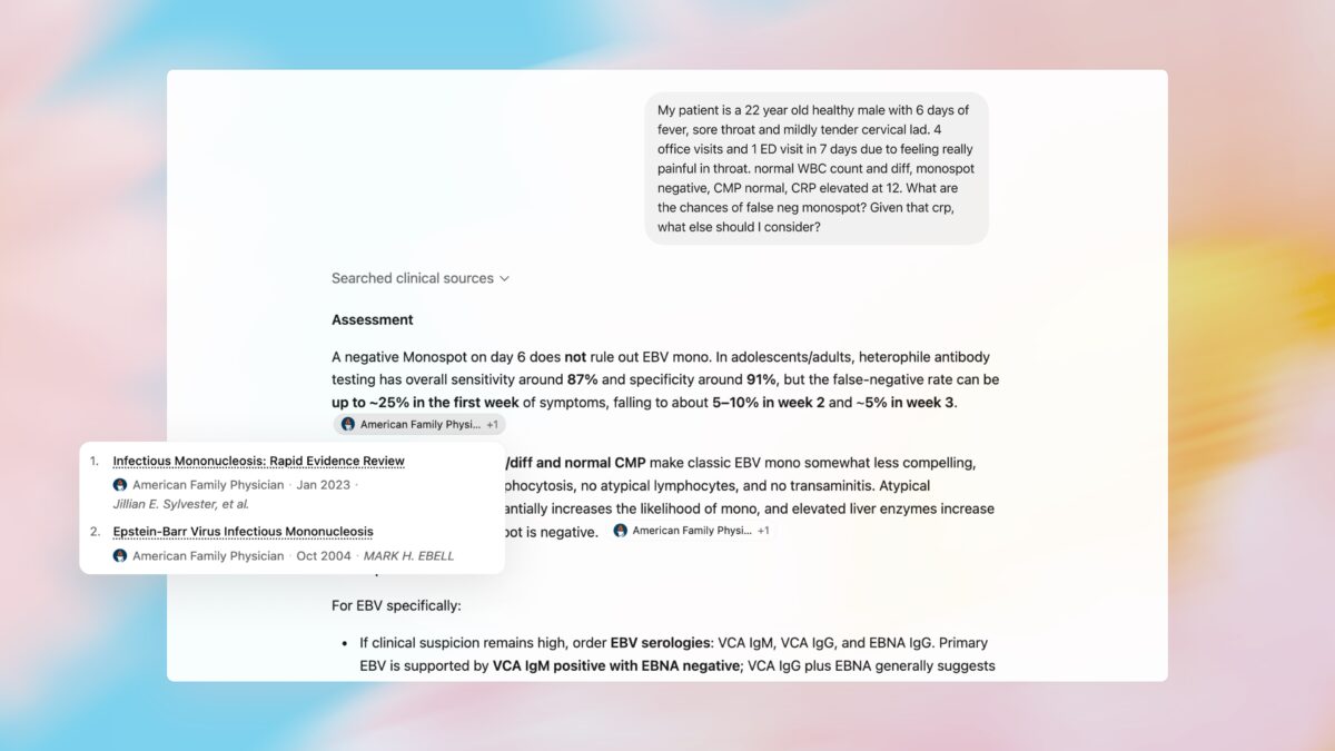 Открытие ChatGPT для врачей от OpenAI на смартфоне