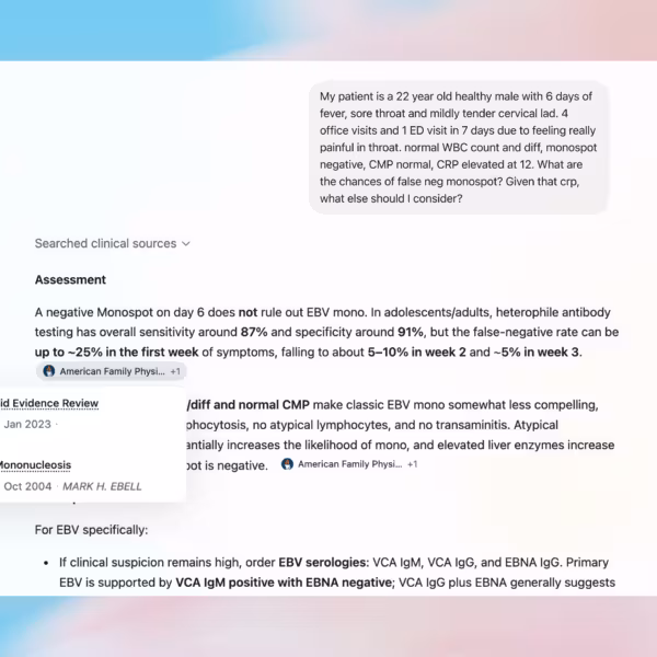 Открытие ChatGPT для врачей от OpenAI на смартфоне