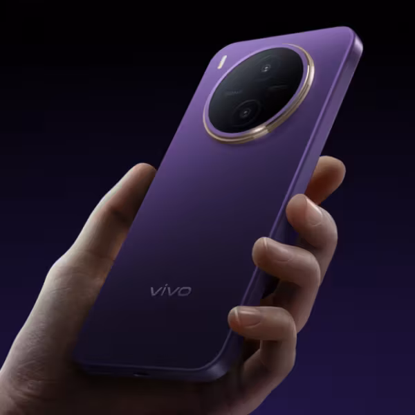 фиолетовый сзади Vivo Y600 Pro смартфон круглый модуль камеры