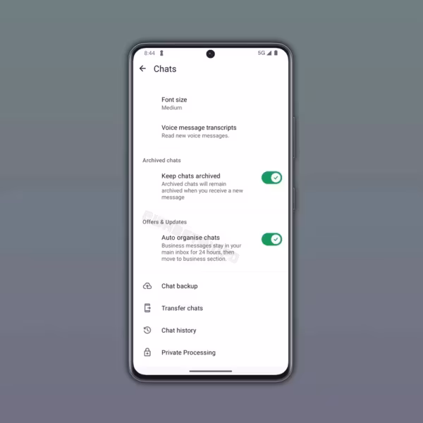 Настройки WhatsApp бизнес-чаты и архивирование переписок