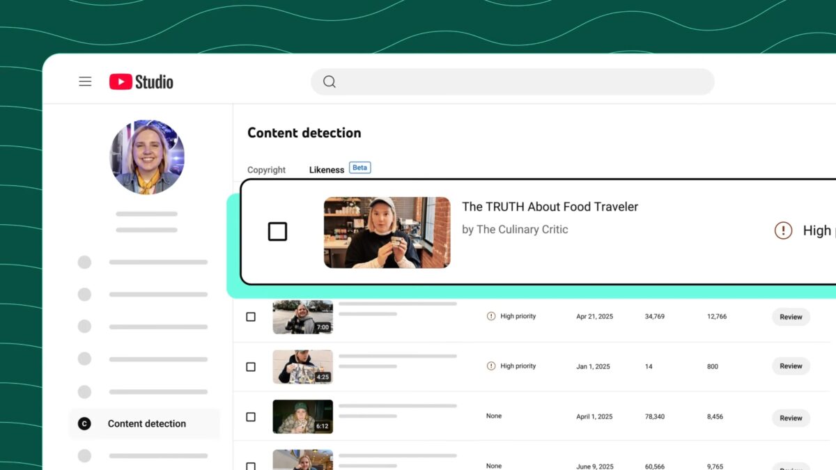Экран студии YouTube с видео о food traveler