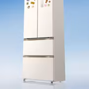 белый холодильник Xiaomi Mijia 400L с двумя дверцами
