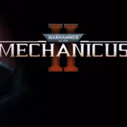 Логотип Warhammer 40,000 Mechanicus II с роботами