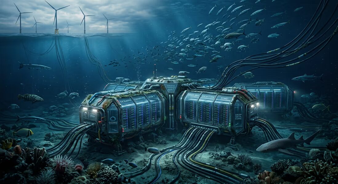 Подводный дата-центр Oceanic Computing у морского дна