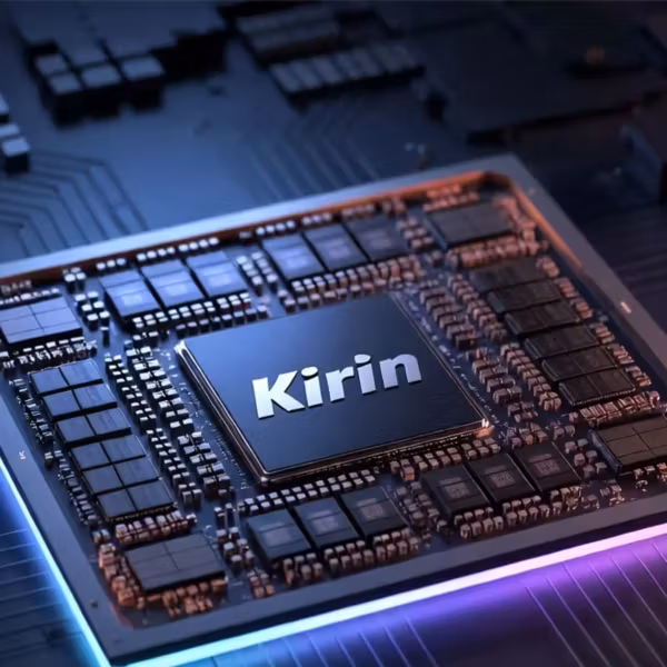 Кремний с чипом Kirin на микросхеме компьютерной платы