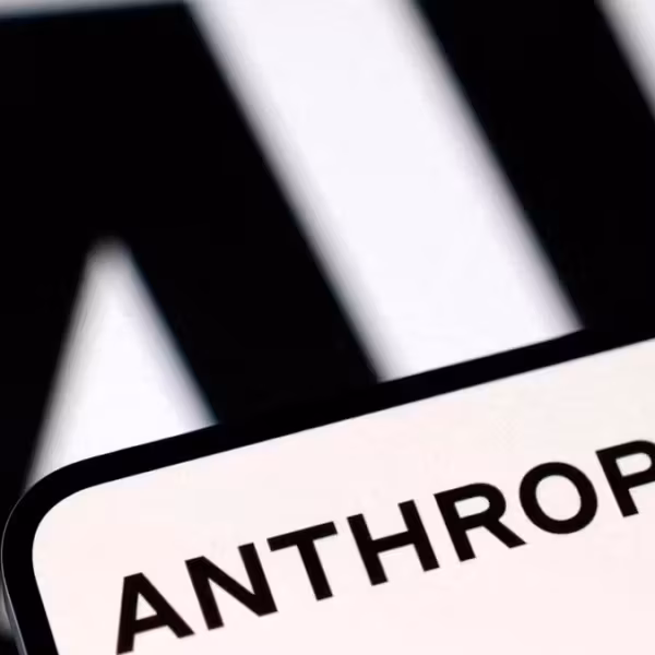 Близкий план текста антропик на мобильном устройстве