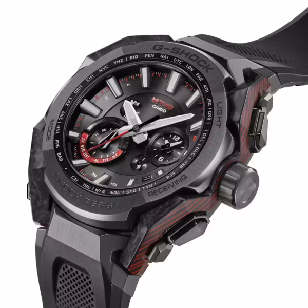 Часы G-Shock MTG-B4000B черные с красными вставками