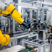 Роботы-манипуляторы на автоматизированной линии производства печатных плат