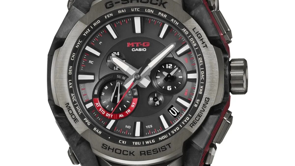 Мужские часы Casio G-Shock MTG-B4000B крупный корпус черный ремешок