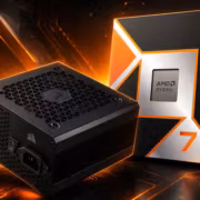 Блок питания Corsair RM750 и коробка AMD Ryzen 7 9800X3D