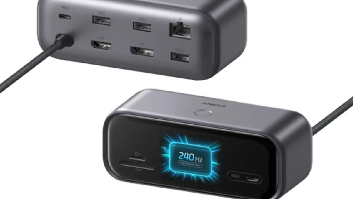 USB-C-хаб Anker с дисплеем 240 Гц и портами