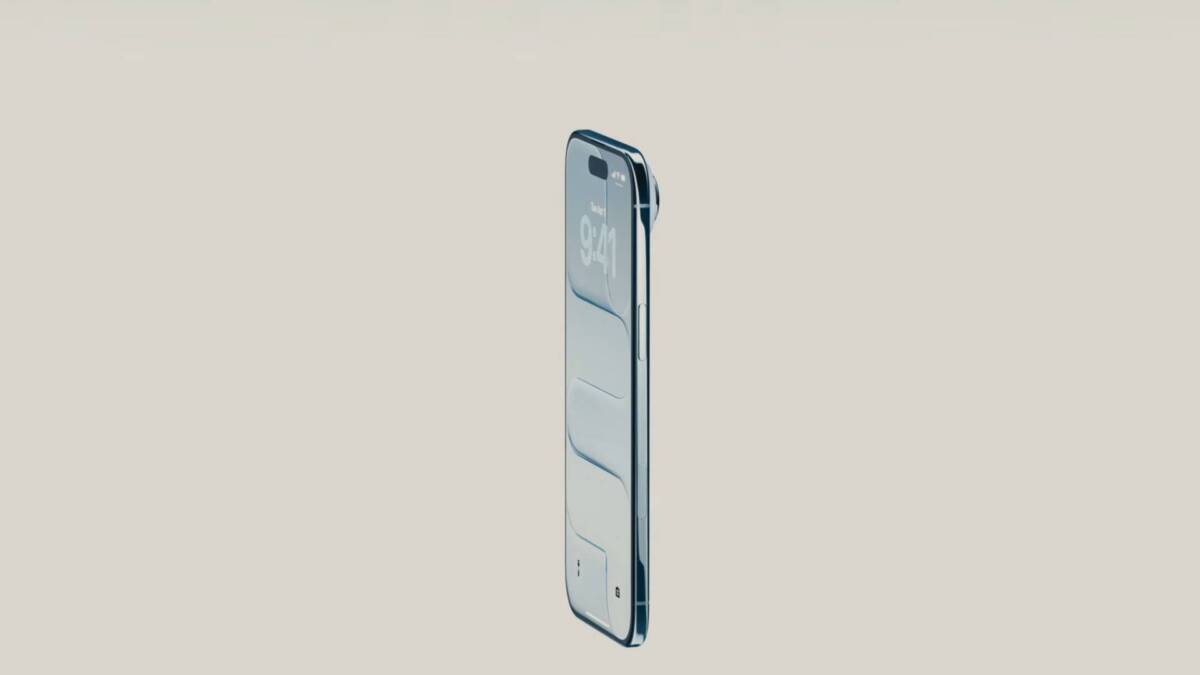 Смартфон iPhone 19 Pro с изогнутым экраном