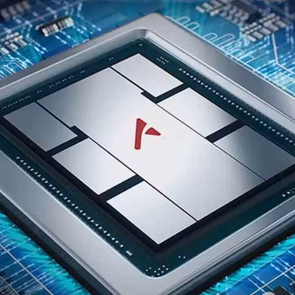 Кремниевая плата с чипом Nvidia и графическим интерфейсом