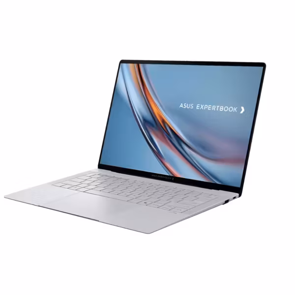 Ноутбук Asus ExpertBook Ultra открытый экран белая клавиатура