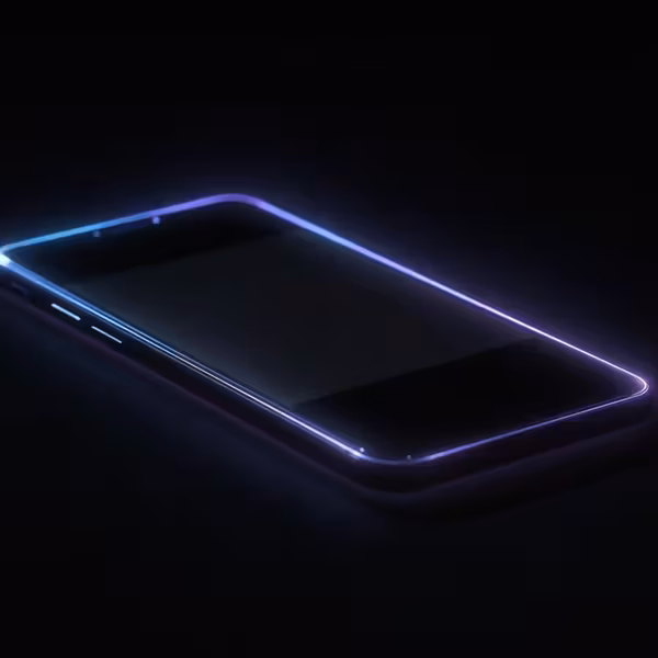 Смартфон с неоновым обводом корпуса Snapdragon
