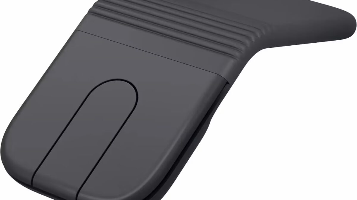 складная мышь Logitech без колёсика черная