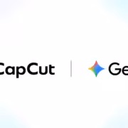 Логотипы CapCut и Gemini на светлом фоне