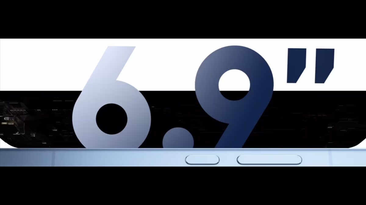 Части экрана Xiaomi 17 Max с цифрами 6.9