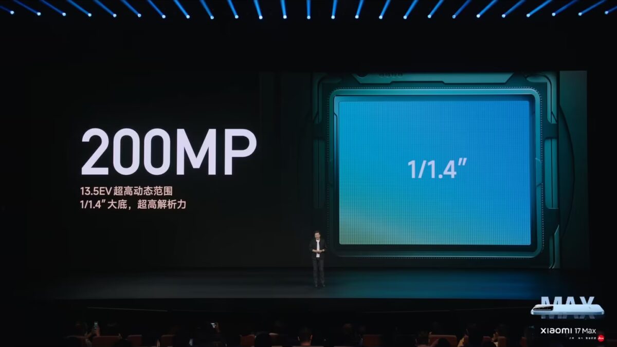 Экран смартфона Xiaomi 17 Max 1.4 дюйма с 200 МП камерой