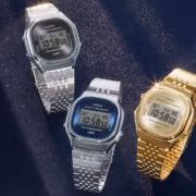 Новые схемы часов Casio A140WE в серебре и золоте