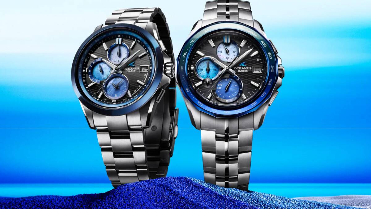 Casio выпустила 3 лимитированные Oceanus с индиго Awa
