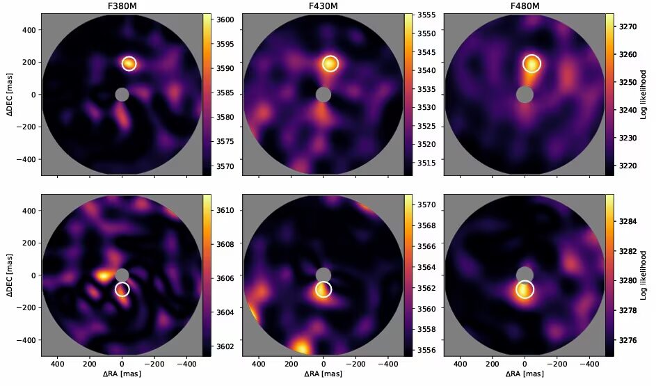 Мультиспектральные карты у ярких звёзд с JWST