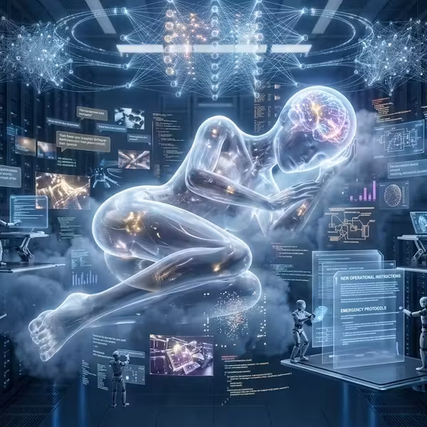 Голова человек с мозгом режим Dreaming Anthropic Claude