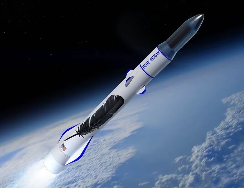 Ракета Blue Origin запускается в космос