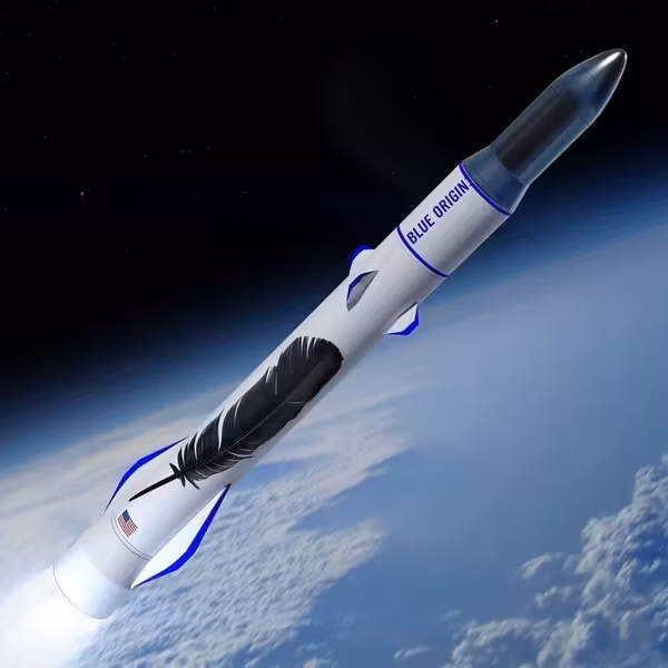 Ракета Blue Origin запускается в космос