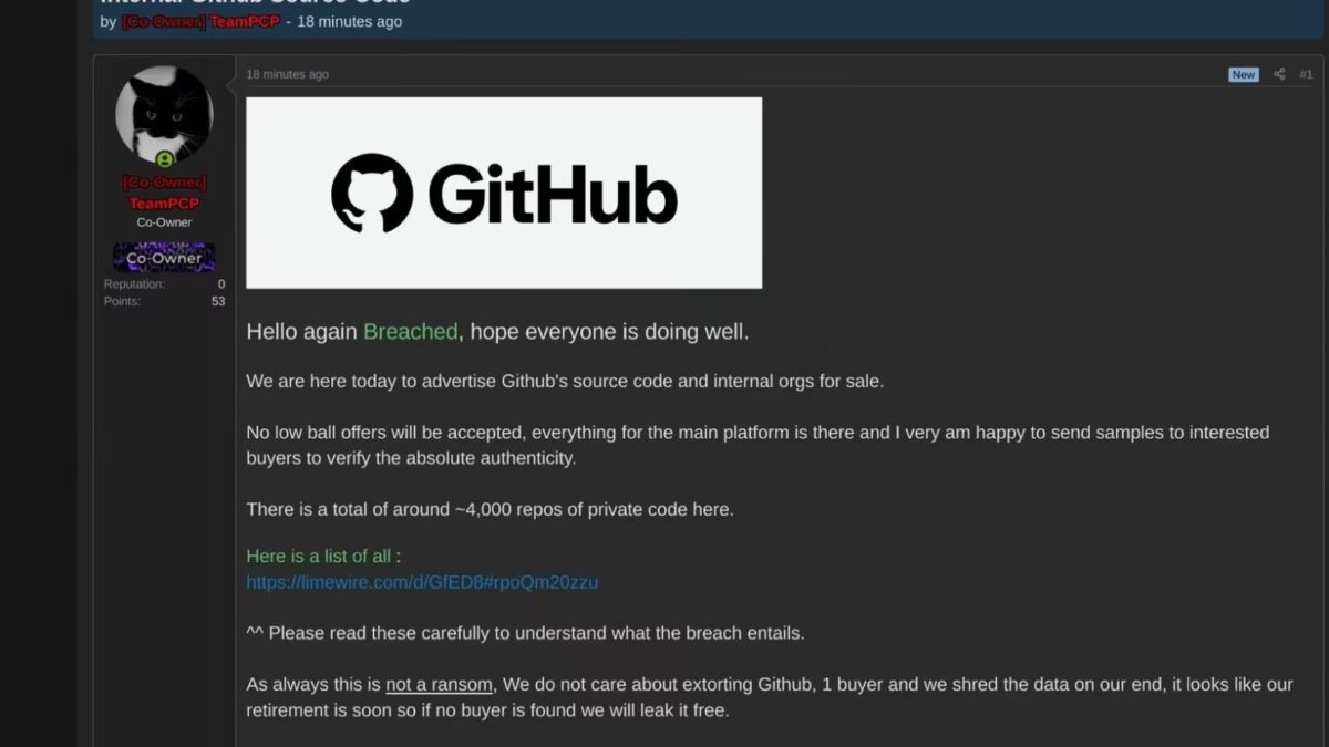 GitHub потерял 3800 репозиториев из-за плагина VS Code
