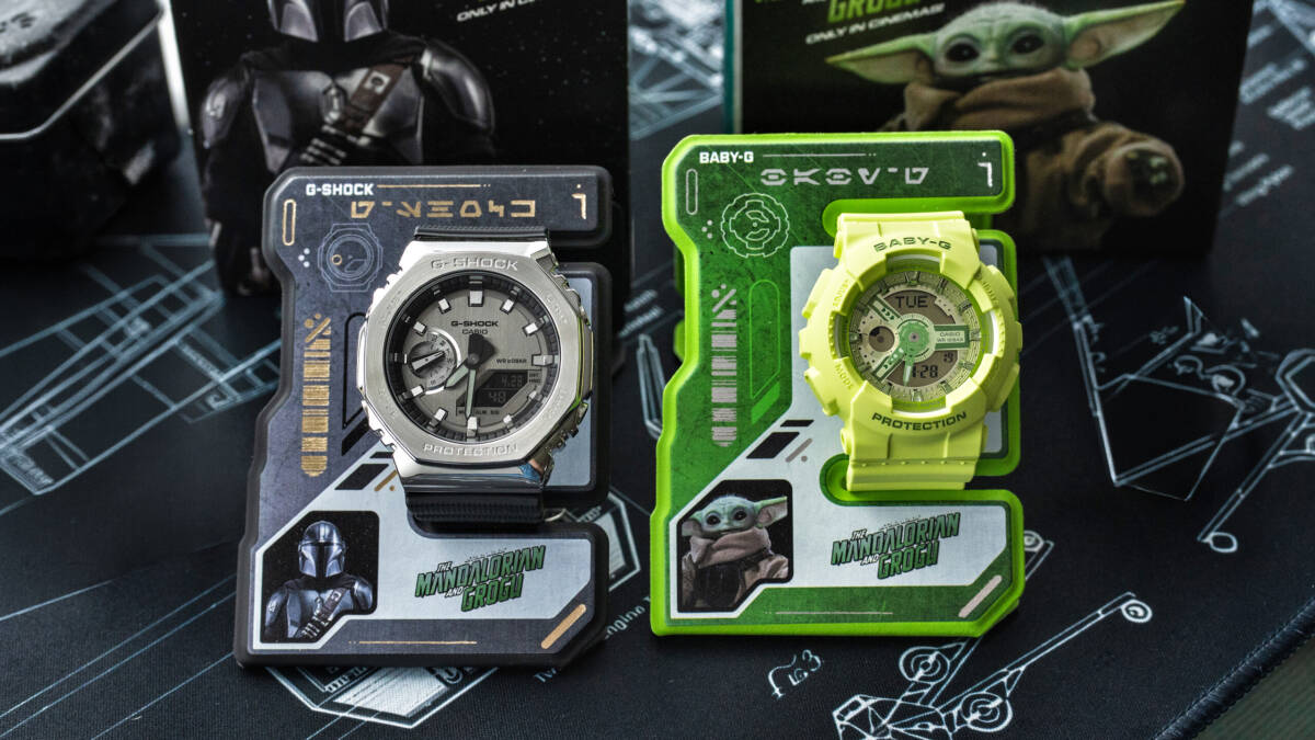Механические часы Casio G-Shock из коллекции Мандалорец и Грогу