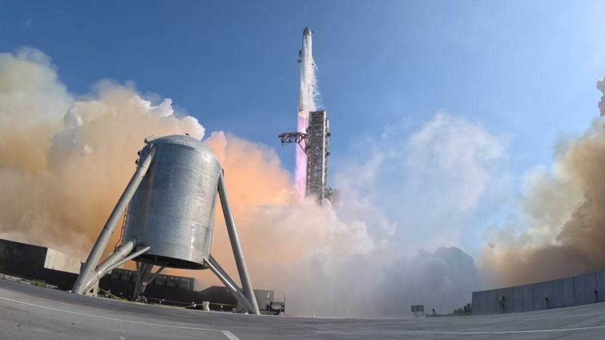 GoPro показала запуск Starship V3 у стартового стола