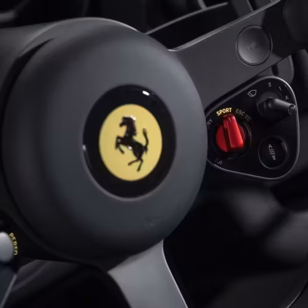 Руль Ferrari Luce электромобиль спорткар черный